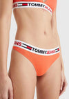 Tommy Jeans Womens Logo Thong, Hawaiian Coral