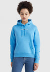 Tommy Jeans Womens Embroidered Logo Hoodie, Blue Crush