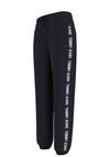 Tommy Jeans Womens Relaxed Tape Trim Joggers, Black