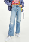 Tommy Jeans Womens Betsy Straight Leg Jeans, Light Blue
