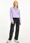 Tommy Jeans Womens Relaxed Sweater, Violet