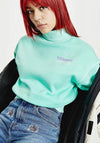 Tommy Jeans Womens Turtleneck Sweater, Mint