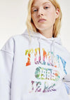 Tommy Jeans Womens Tie Dye Graphic Hoodie, White