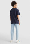 Tommy Jeans Womens Boyfriend College T-Shirt, Navy