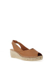 Toni Pons Bernia Leather Espadrille Wedge Sandals, Tan