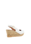 Toni Pons Croacia Leather Wedge Sandals, White