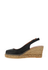 Toni Pons Croacia Leather Wedge Sandals, Black