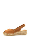 Toni Pons Bernia Leather Esapdrille Wedge Sandals, Tan