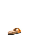 Millie & Co. Buckle Slip on Sandals, Orange