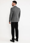 Torre Barkley Woven Three Piece Rental Tuxedo, Grey & Black