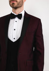 Torre Three Piece Rental Tuxedo, Wine & Black