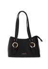 Zen Collection Buckle Shoulder Bag, Black