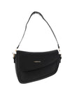Zen Collection Small Slanted Shoulder Bag, Black