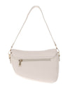 Zen Collection Small Slanted Shoulder Bag, Ecru