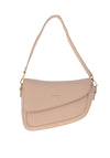 Zen Collection Small Slanted Shoulder Bag, Taupe