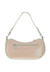 Zen Collection Faux Croc Print Studded Shoulder Bag, Beige