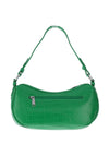 Zen Collection Faux Croc Print Studded Shoulder Bag, Green