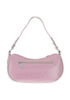 Zen Collection Faux Croc Print Studded Shoulder Bag, Pink