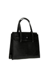 Zen Collection Faux Croc Print Medium Satchel, Black