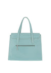 Zen Collection Faux Croc Print Medium Satchel, Blue