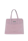 Zen Collection Faux Croc Print Medium Satchel, Pink