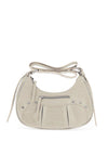 Zen Collection Faux Croc Print Studded Crossbody Bag, Beige