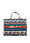 Zen Collection Tropical Print Shopped Bag, Multi