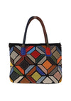 Zen Collection Large Leather Tote Bag, Multi-Coloured