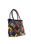 Zen Collection Large Leather Tote Bag, Multi-Coloured
