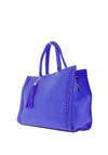 Zen Collection Faux Leather Tassel Shoulder Bag, Blue