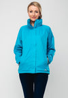 Trespass Waterproof Hooded Jacket, Bermuda Blue
