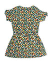 Tuc Tuc Girl Short Sleeve Print Dress, Green Multi