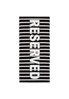 Catherine Lansfield Reserved Beach Towel, Black