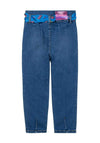 Billieblush Tapered Cool Ribbon Jeans, Blue Denim