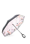 Zen Collection Floral Umbrella, Pink & Black