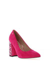Una Healy Country On Diamante Block Heeled Shoe, Techno Gem