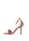Una Healy Sweete Motions Chain Pleat Heeled Sandals, Pink