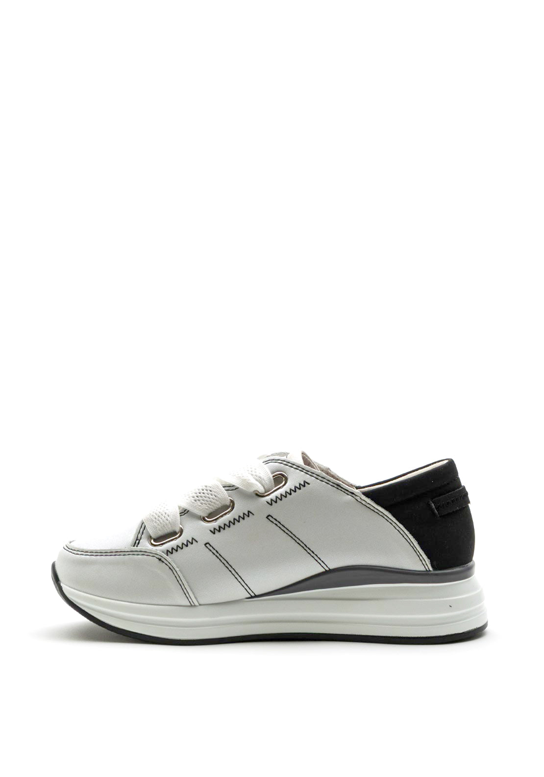 Una Healy Hello Walls Slip On Chunky Trainer, White Multi