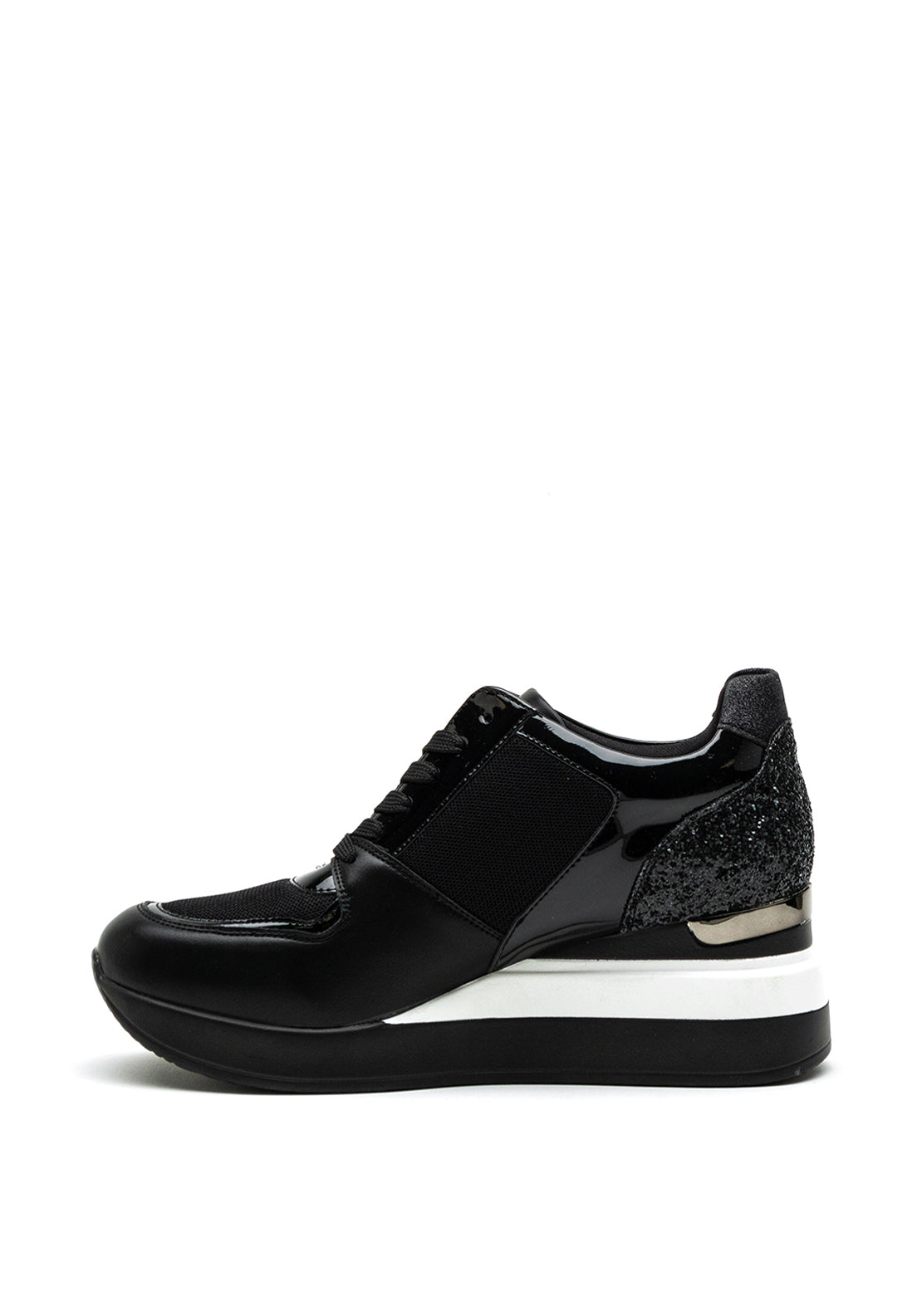 Una Healy Out There Wedge Heel Trainer, Black