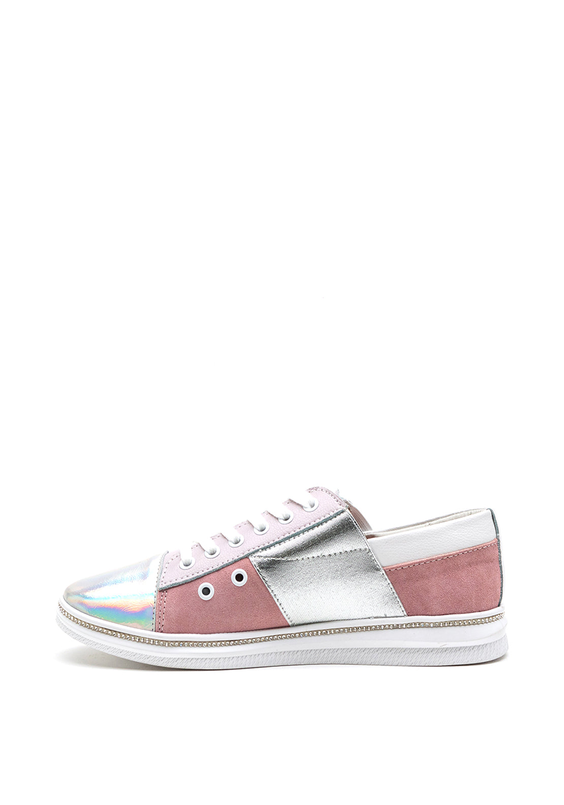 Una Healy Rollin On Holographic Trainer, Pink Multi