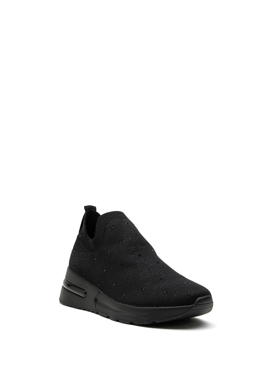 Una Healy Southside Diamante Sock Trainer, Black