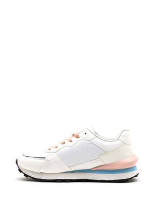 Una Healy The in Crowd Nylon Mix Trainers, White