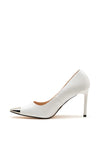 Una Healy Wonderful Metal Trim Heeled Court Shoes, Seal Grey