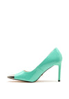 Una Healy Wonderful Metal Trim Heeled Court Shoes, Green