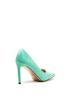 Una Healy Wonderful Metal Trim Heeled Court Shoes, Green