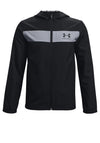 Under Armour Kids Sportstyle Windbreaker, Black
