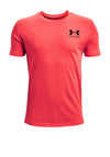 Under Armour Boys Sports Short Sleeve T-shirt, Red