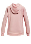 Under Armour Girls Rival Fleece Core Logo Hoodie, Pink