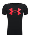 Under Armour Boys Big Logo T-Shirt, Black