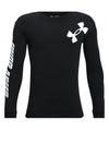 Under Armour Boys Swish Long Sleeve Top, Black